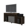 Rack para TV de até 43 Polegadas Ouro JCM Movelaria CAFÉ FOSCO/ONIX JCM - 1