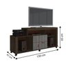 Rack para TV de até 43 Polegadas Ouro JCM Movelaria CAFÉ FOSCO/ONIX JCM - 2