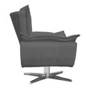 Ver imagem 3 de Poltrona Decorativa Giratória Gran Opala Base Estrela Metálica Suede Grafite