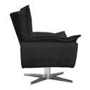 Ver imagem 3 de Poltrona Decorativa Giratória Gran Opala Base Estrela Metálica Suede Preto
