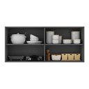 Ver imagem 2 de Armário de Cozinha Aéreo com 2 Portas 120cm Milano Multimóveis Mp2390 Cinza