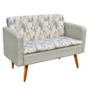 Ver imagem 2 de Kit Namoradeira e 01 Poltrona Emília Composê Linho A17 com Linho Fendi A57 - D'Rossi