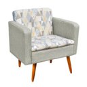 Ver imagem 3 de Kit Namoradeira e 01 Poltrona Emília Composê Linho A17 com Linho Fendi A57 - D'Rossi