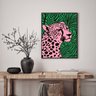 Quadro Decorativo Pink Leopard 24x18cm:madeira Branca - 2