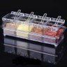 Porta Condimentos Temperos 4 Potes Acrilico com Colher para Cozinha - 4