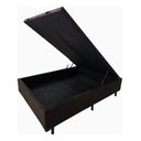 Ver imagem 3 de Box Baú Casal Suede Marrom 1,38x1,88 So1clique Pistão a Gás