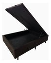 Ver imagem 3 de Box Baú Casal Suede Marrom 1,38x1,88 So1clique Pistão a Gás