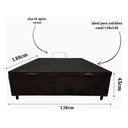 Ver imagem 5 de Box Baú Casal Suede Marrom 1,38x1,88 So1clique Pistão a Gás