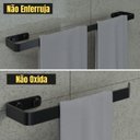 Ver imagem 3 de Conjunto Acessórios Banheiro Preto Kit Peças Metal Lavabo 6u