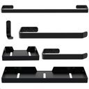 Ver imagem 7 de Conjunto Acessórios Banheiro Preto Kit Peças Metal Lavabo 6u