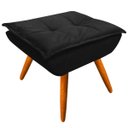 Ver imagem 3 de Poltrona Decorativa Opala com Puff Opala Suede Preto