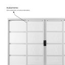 Ver imagem 7 de Janela de Aço de Correr 120x200cm 4 Folhas com Grade Minas Sul MGM Branco