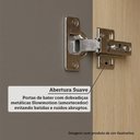 Ver imagem 4 de Guarda Roupa de Canto Mônaco 2 Portas de Bater 3 Gavetas MDF MDP Carvalho-Graff Luciane Móveis