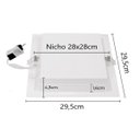 Ver imagem 4 de Painel Led Embutir Recuado Plafon Kais 24w 3000k Nordecor