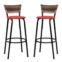 Ver imagem 1 de Kit 2 Bancos para Bancada Banqueta Alta Cappuccino Balcão Cozinha Bistrô Área Gourmet Churrasqueira