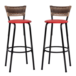 Kit 2 Bancos para Bancada Banqueta Alta Cappuccino Balcão Cozinha Bistrô Área Gourmet Churrasqueira