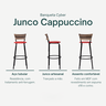 Kit 2 Bancos para Bancada Banqueta Alta Cappuccino Balcão Cozinha Bistrô Área Gourmet Churrasqueira - 3