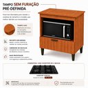Ver imagem 6 de Balcão Cooktop 4 Bocas Espaço Forno Freijó 1 Gaveta