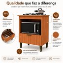 Ver imagem 4 de Balcão Cooktop 4 Bocas Espaço Forno Freijó 1 Gaveta