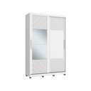 Ver imagem 3 de Guarda Roupa 2 Portas de Correr 235x152 cm Bordeaux Branco com Espelho 100 % MDF Casamia