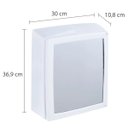 Ver imagem 2 de Armário Banheiro Espelheira Sobrepor Branco | 30x11x37cm | 01 Porta | Astra