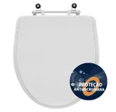 Ver imagem 4 de Assento Sanitário Poliester Antibacteriano Victoria Branco Para Vaso Roca