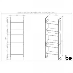Estante Suspensa Multiuso Soul Moderno Be Mobiliário - 3