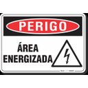 Ver imagem 1 de PLACA PERIGO ÁREA ENERGIZADA