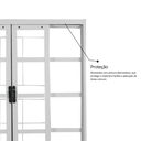 Ver imagem 5 de Janela de Aço de Correr 100x200cm 4 Folhas com Grade Minas Sul Mgm