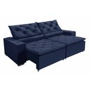 Ver imagem 2 de Sofá Monaco Retratil e Reclinavel 2,32 Mts Veludo Azul