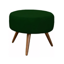 Ver imagem 4 de Kit Amamentação Poltrona, Puff e Almofada Suede Verde Dominic Decor Lille