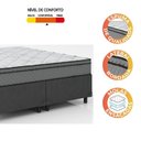Ver imagem 3 de Cama Box Casal Queen Colchão Molas Ensacadas 158x198x62cm