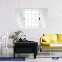 Ver imagem 2 de Janela de Aço de Correr 120x120cm 4 Folhas com Grade Minas Sul MGM Branco
