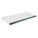 Ver imagem 1 de Bandeja Prateleira 40x91 Para Gôndolas New Plus Com Porta Etiquetas Verde - SA Gôndolas