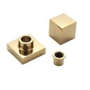 Ver imagem 3 de Acabamento para Registro Quadrado Zinco Dourado Gold 5x5cm