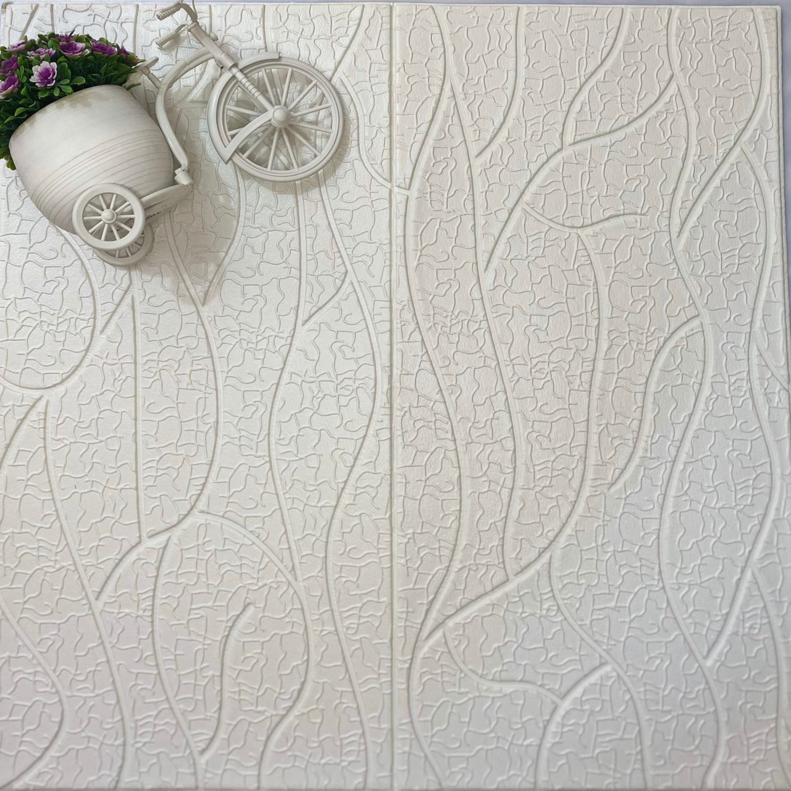 PAINEL 3D PARA PAREDE EM ESPUMA 70X70CM KIT 16 PEÇAS - 5