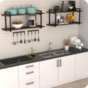 Ver imagem 5 de Prateleira Estilo Industrial Cozinha de Parede GND PM 100cm