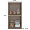 Ver imagem 3 de Armário Aéreo 41cm 1 Porta Unna Poliman Móveis Fumê