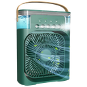 Ver imagem 1 de Ventilador Portátil Mesa Mini Ar Condicionado Umidificador Cor:verde