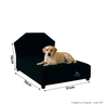 Cama Pet Cachorro e Gato Box em Suede 70cm Preta - 4
