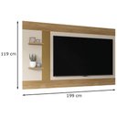 Ver imagem 3 de Painel Para TV 65 Polegadas Discovery Buriti Off White - Caemmun