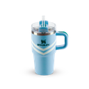 Ver imagem 1 de Copo Quencher Stanley com Canudo com Alça 591ml - Cornflower Chevron