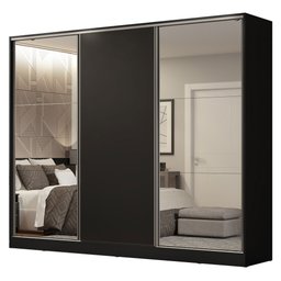 Guarda-roupa Casal 100% Mdf Madesa Royale 3 Portas de Correr com Espelho - 3