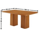 Ver imagem 3 de Conjunto Mesa de Jantar 180cm com 6 Cadeiras Estofadas Multimóveis Crrft-CON052 Madeirado/Bege