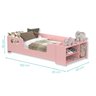 Mini Cama Infantil Montessoriana Aconchego com Nicho:rosa - 6