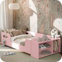Ver imagem 5 de Mini Cama Infantil Montessoriana Aconchego com Nicho Rosa