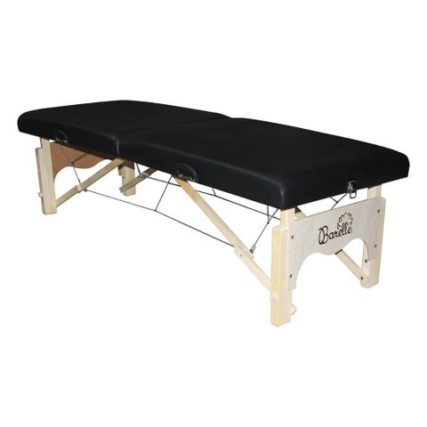 Maca Portátil Profissional para Quiropraxia - 350kg - Barelle Preta