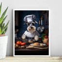 Ver imagem 2 de Quadro para Cozinha Cão Schnauzer 45x34cm - com Vidro:madeira Preta