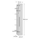 Ver imagem 3 de Módulo Armário 1 Porta com Prateleira Externa Viena Yescasa