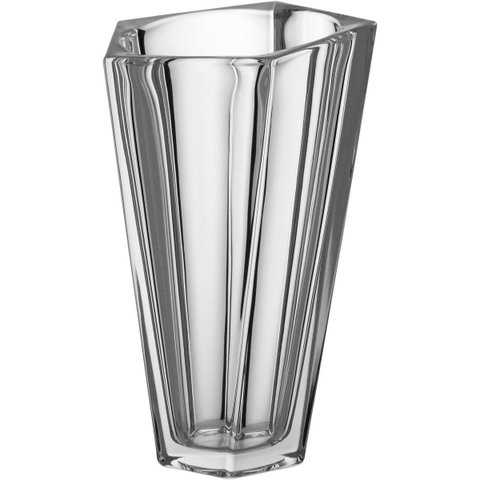 Vaso Oasis Decorativo Cachepô 30x17x17cm Vidro Transparente